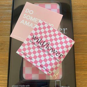 Wildflower I phone XS-X case